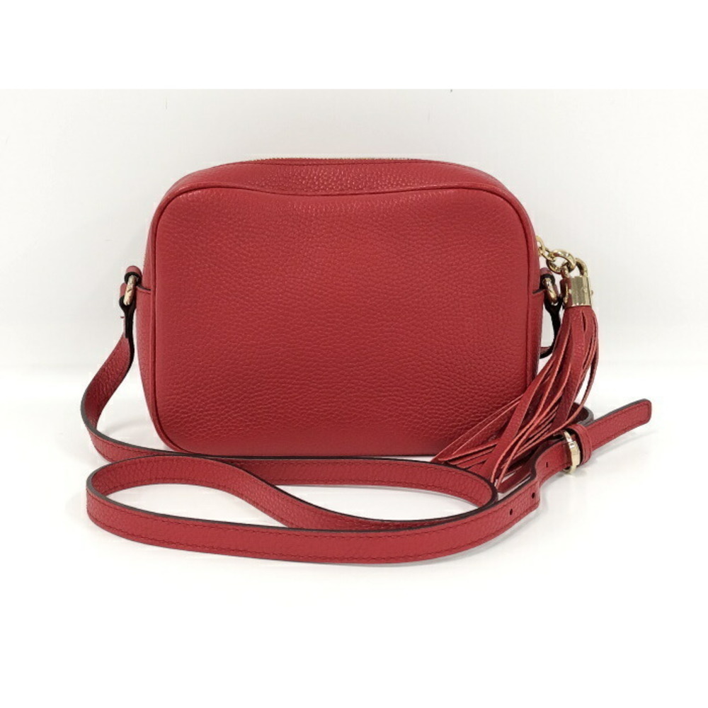 Gucci Bag Red Soho Shoulder Leather